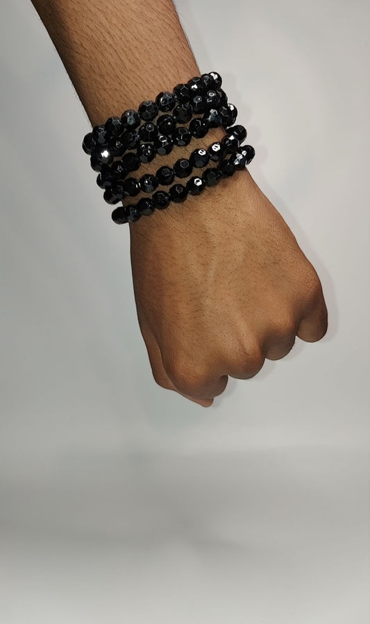 Black Beaded Bracelets