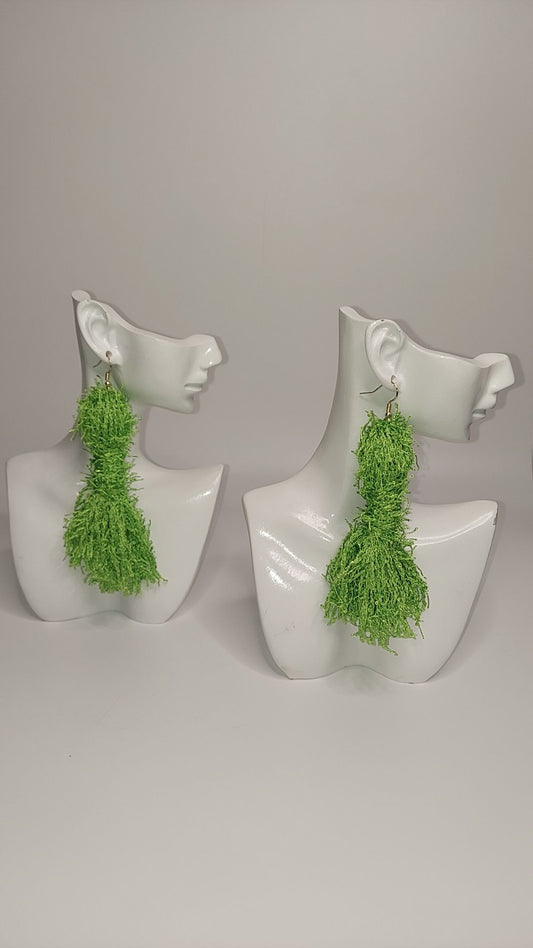 Tassel Earrings "Ms. Lime"