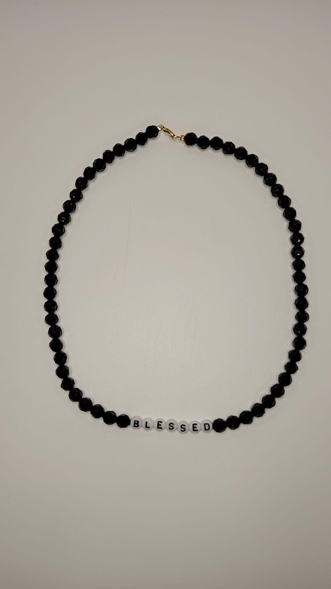 "Blessed" Beaded Necklace